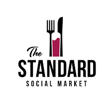 logo of the Standard social market with a fork and knife